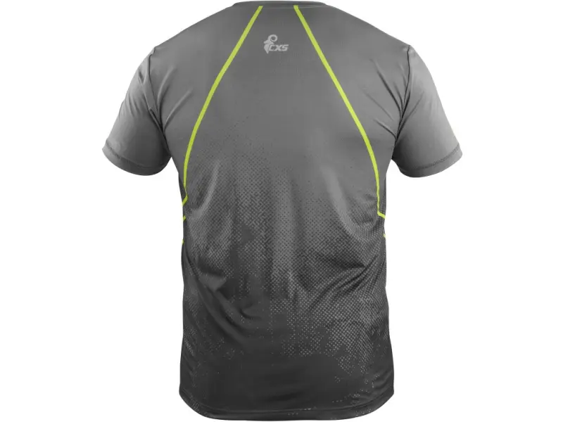 Tričko CXS SPORTY FLOW, krátký rukáv, šedé, vel. S