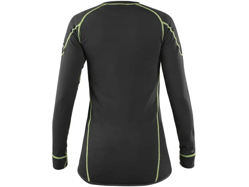 Tričko REWARD, funkční, dlouhý rukáv, dámské, černo-zelené