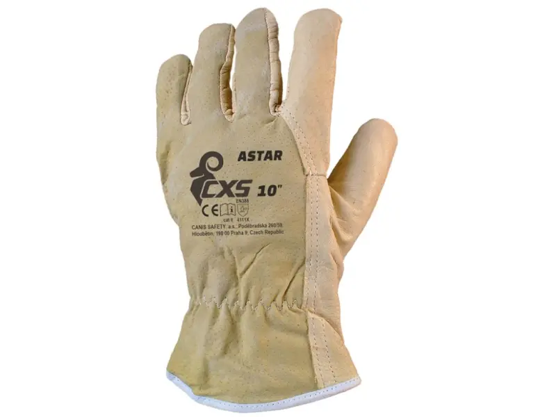 Rukavice CXS ASTAR, kožené, vel. 10