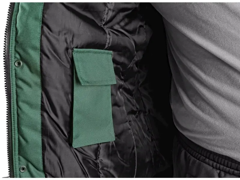 Bunda CXS IRVINE, zimní, pánská, zeleno-černá, vel. 4XL