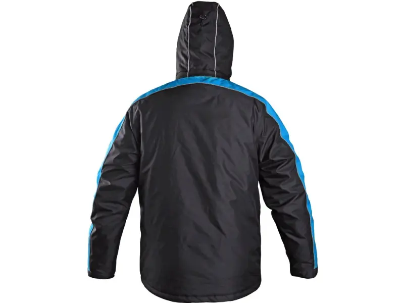 Bunda CXS BRIGHTON, zimní, černo-modrá, vel.XL