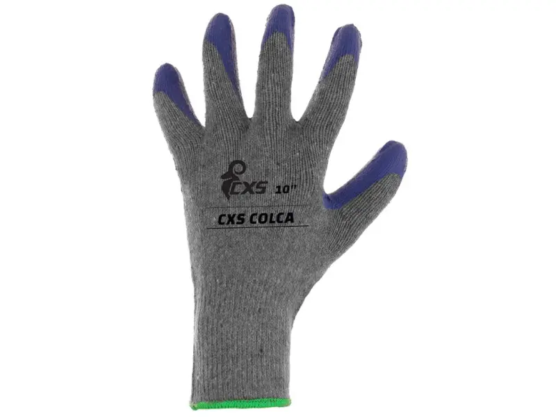 Rukavice CXS COLCA, máčené v latexu, vel. 09