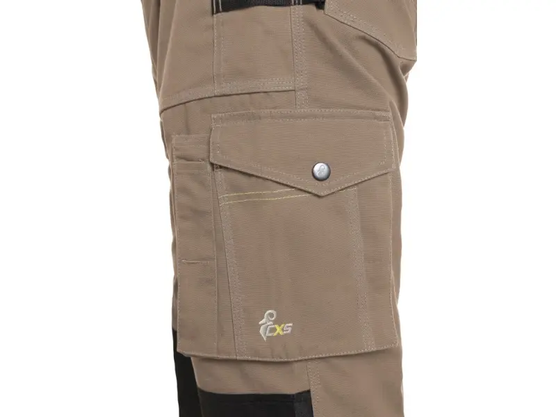 Kalhoty CXS STRETCH, pánské, béžovo-černé, vel. 60