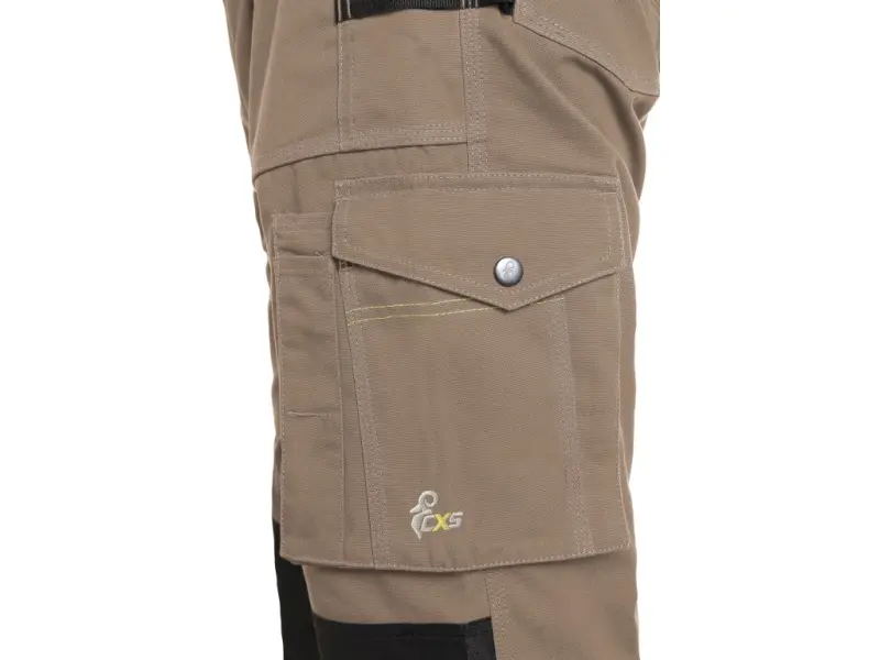 Zahradníky CXS STRETCH, pánské, béžovo-černé, vel. 52
