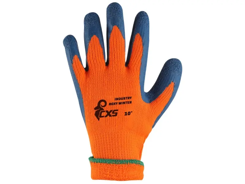 Rukavice CXS INDUSTRY ROXY WINTER, zimní, máčené v latexu, vel. 10