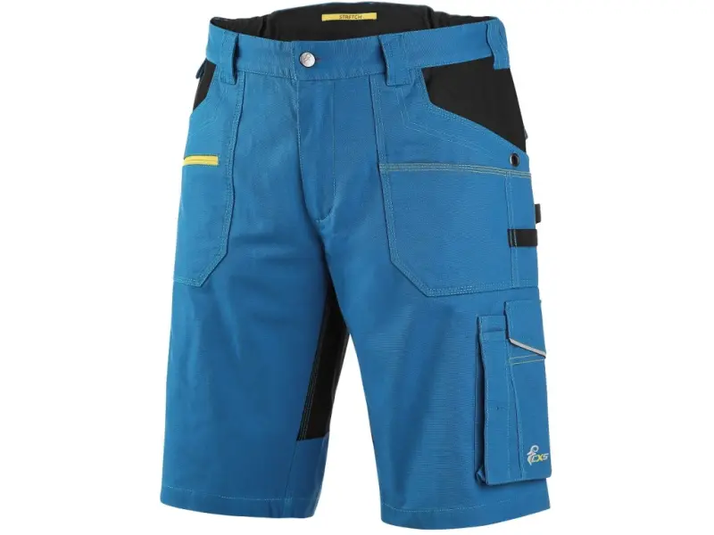 Kraťasy CXS STRETCH, pánské, středně modré-černé, vel. 46
