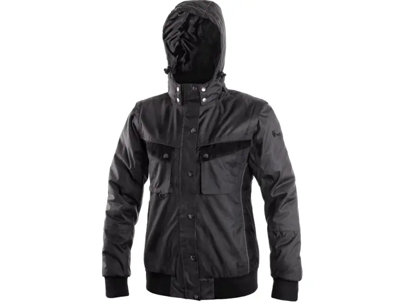 Bunda CXS IRVINE, zimní, dámská, šedo-černá, vel. 3XL