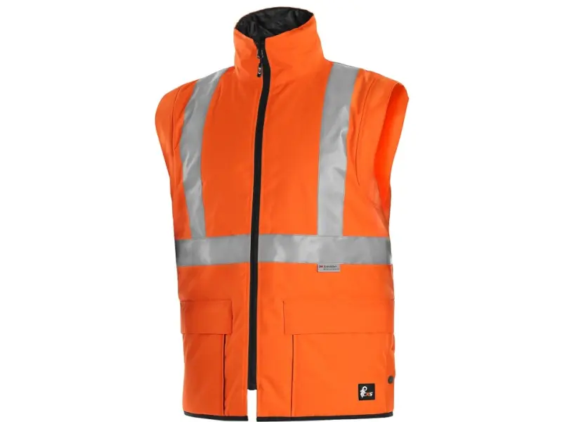 Bunda CXS LONDON, výstražná, pánská 5V1. oranžovo-modrá, vel. L