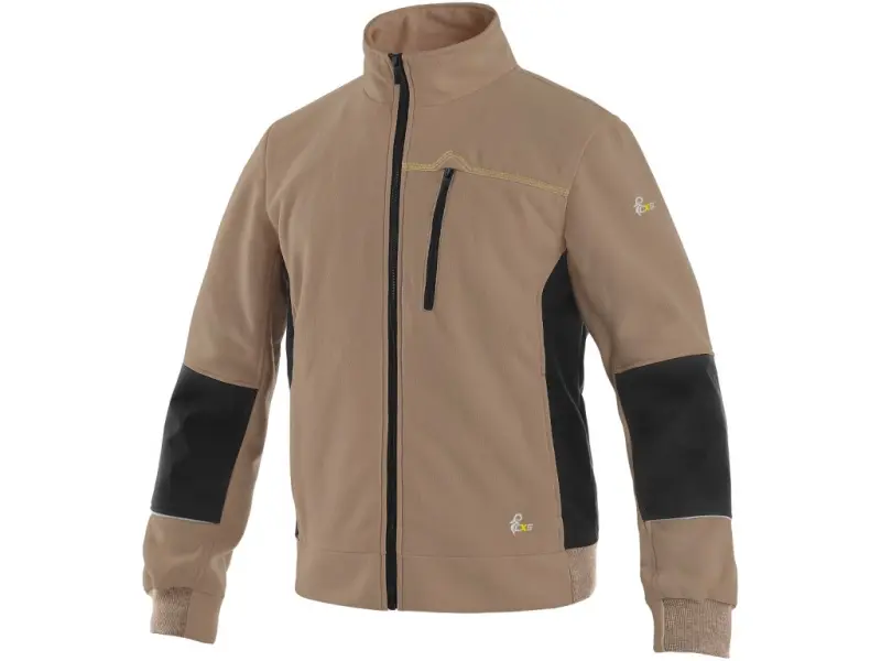 Mikina CXS TEXAS, pánská, béžovo-černá, vel. M