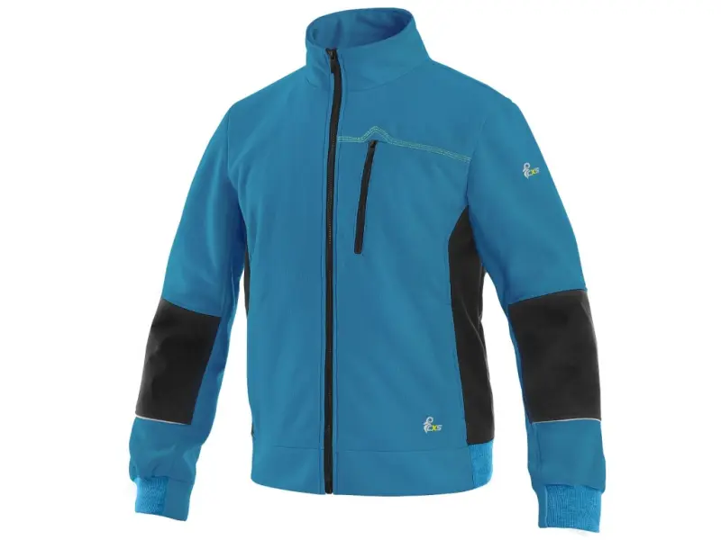 Mikina CXS TEXAS, pánská, středně modrá-černá, vel. 2XL