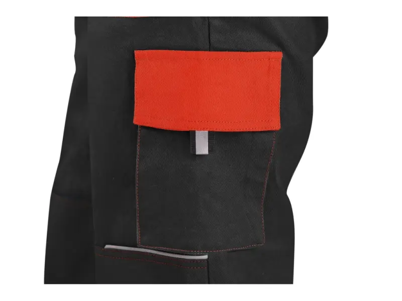 Kalhoty CXS LUXY JOSEF, pánské, černo-oranžové, vel. 62