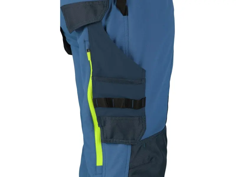 Kalhoty CXS NAOS pánské, modro-modré, HV žluté doplňky, vel. 52