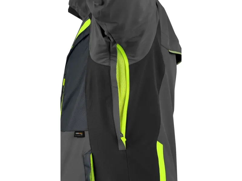 Blůza CXS NAOS, pánská, šedo-černá, HV žluté doplňky, roz. 62