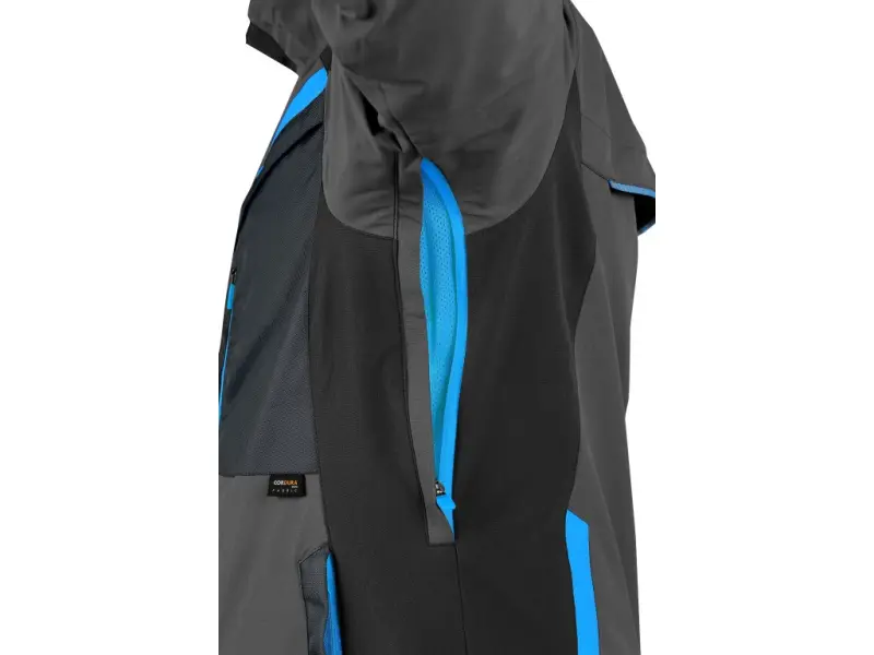 Blůza CXS NAOS, pánská, šedo-černá, HV modré doplňky, vel. 64