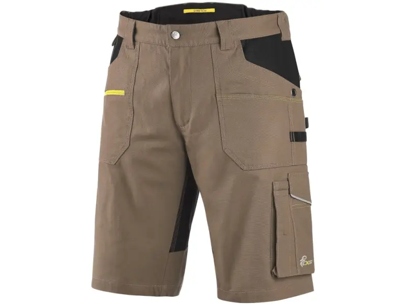 Kraťasy CXS STRETCH, pánské, béžovo-černé, vel. 56