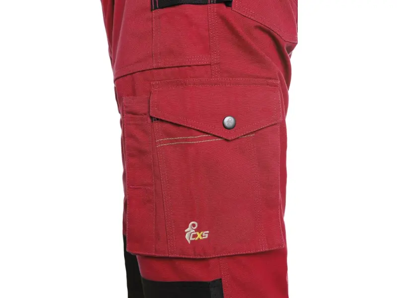 Kalhoty CXS STRETCH, pánské, červeno - černé, vel. 50