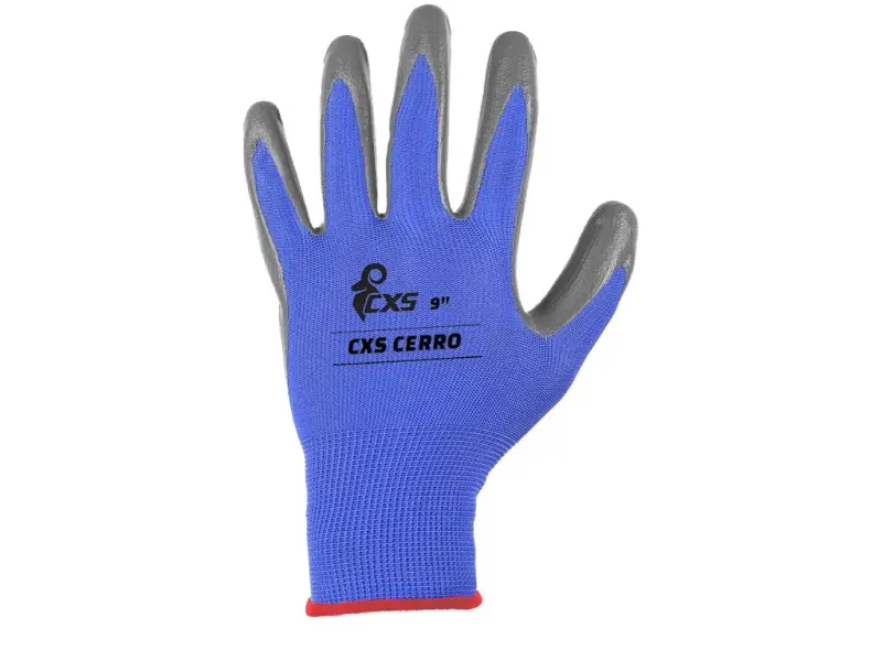 Rukavice CXS CERRO, máčené v nitrilu, vel. 11