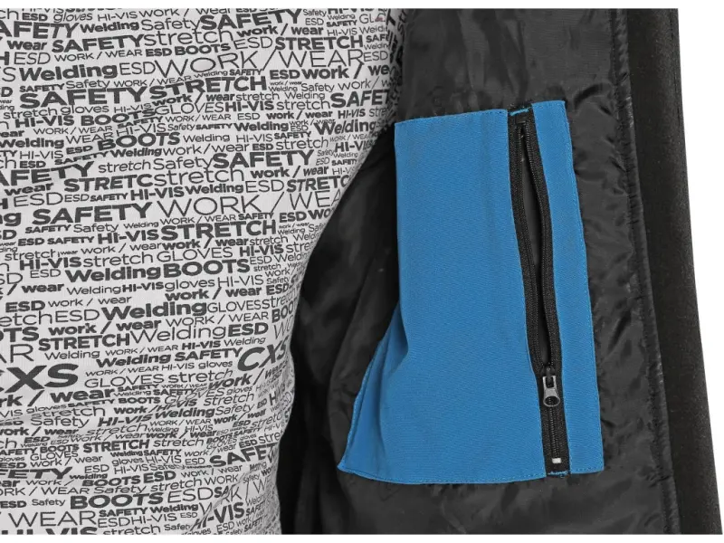 Bunda CXS STRETCH, pánská, softshell, středně modrá, vel. XXL