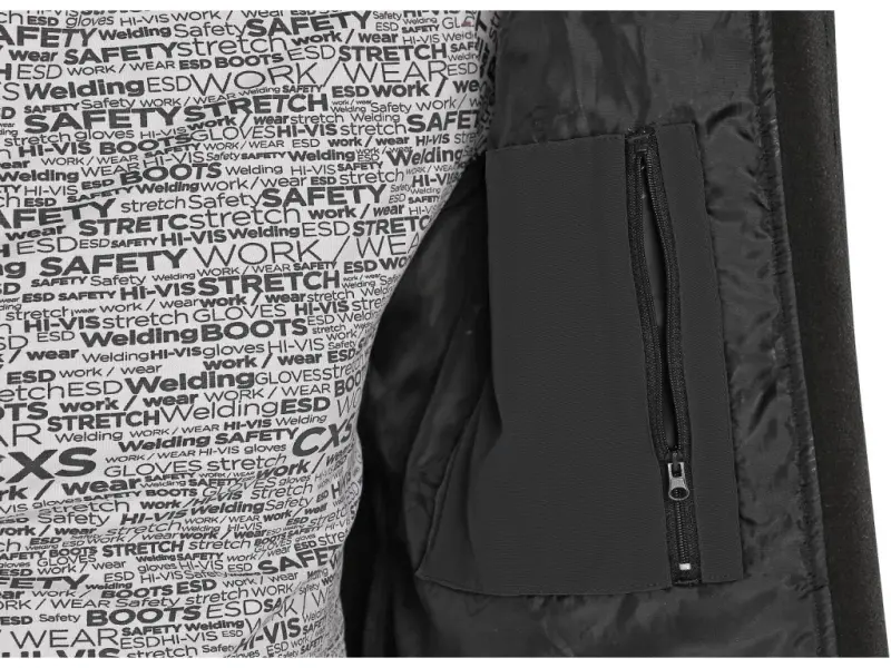 Bunda CXS STRETCH, pánská, softshell, černá, vel. 3XL
