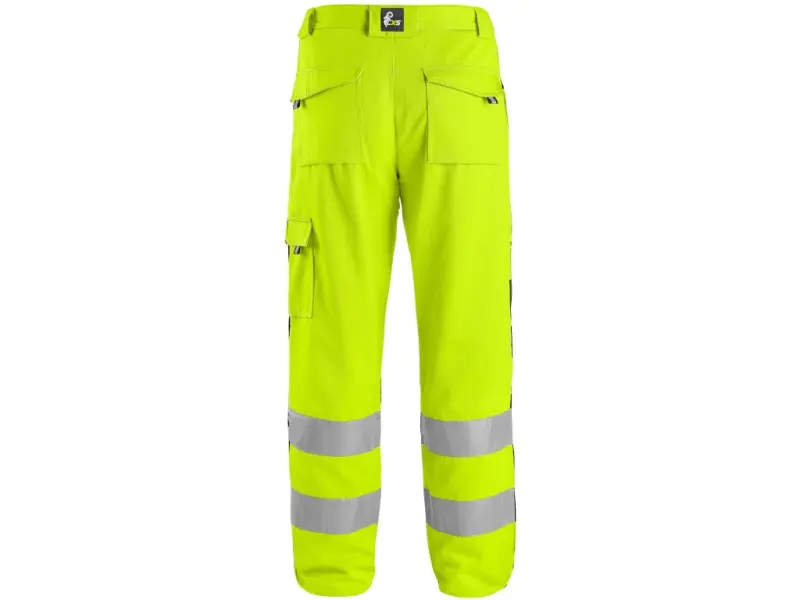 Kalhoty CXS NORWICH, výstražné, 170-176cm, žluto-modré, vel. 52