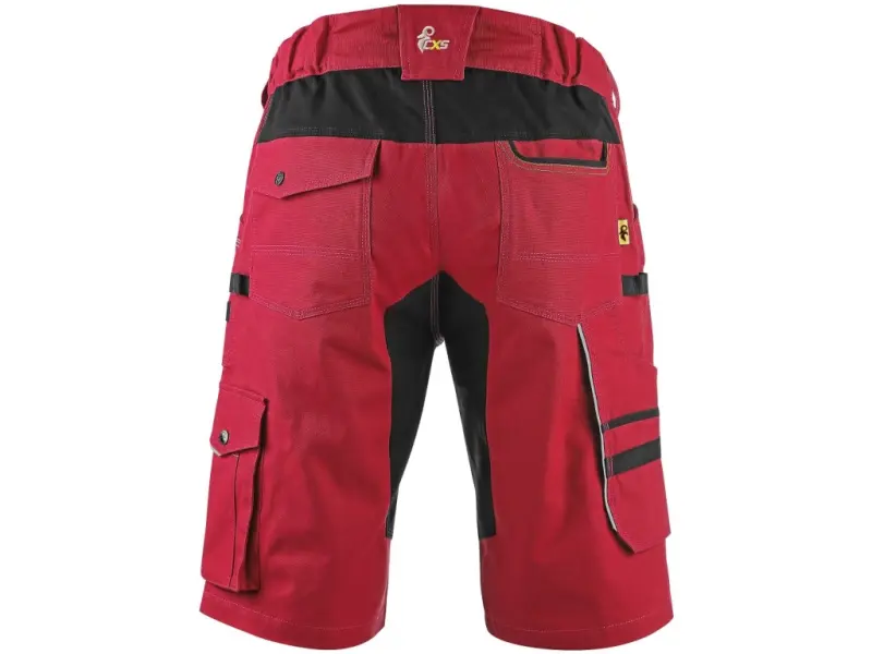 Kraťasy CXS STRETCH pánské, červeno-černé, vel. 58