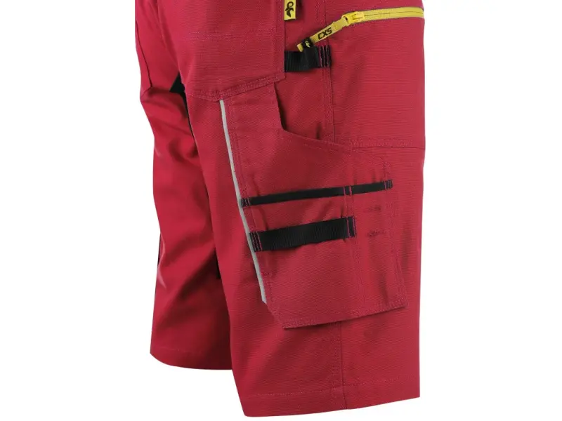 Kraťasy CXS STRETCH pánské, červeno-černé, vel. 62
