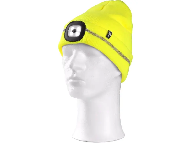 Čepice CXS TYNAN s LED světlem, fl.žlutá