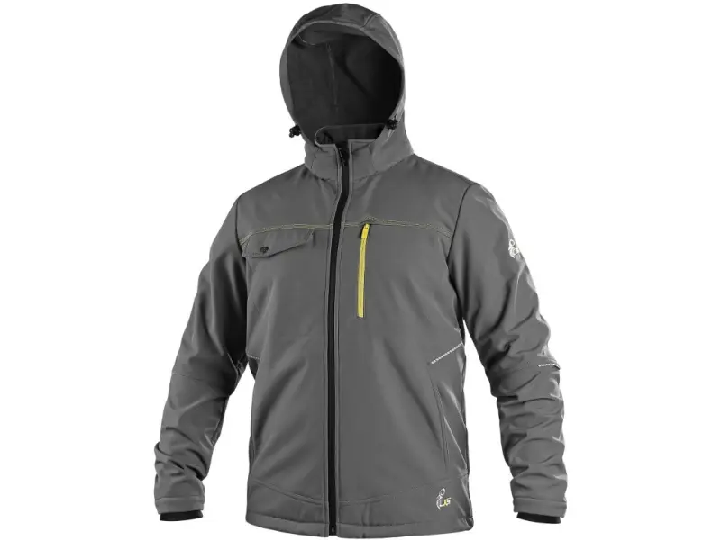 Bunda CXS STRETCH, pánská, softshell, šedá, vel. 3XL