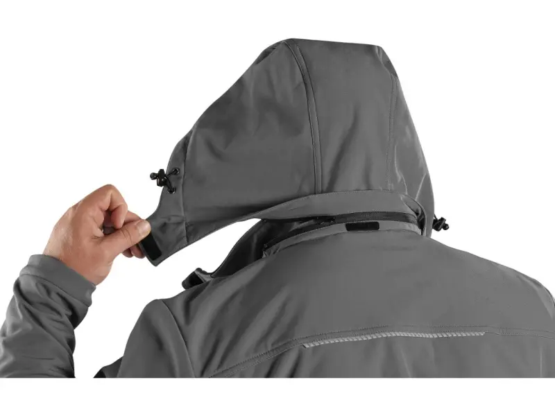 Bunda CXS STRETCH, pánská, softshell, šedá, vel. 3XL