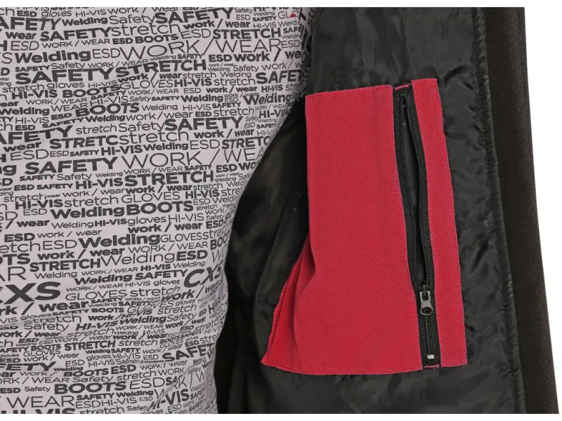 Bunda CXS STRETCH, pánská, softshell, červená, vel. S