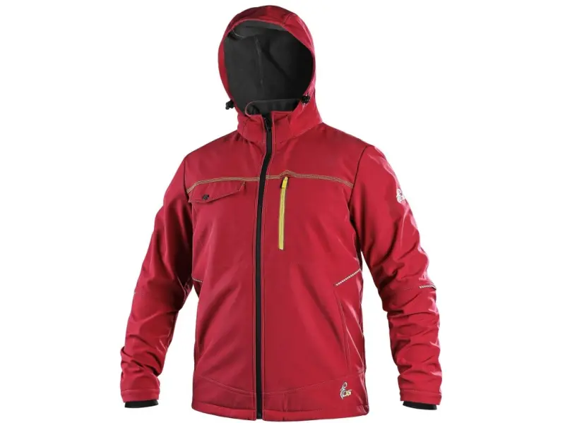 Bunda CXS STRETCH, pánská, softshell, červená, vel. XL