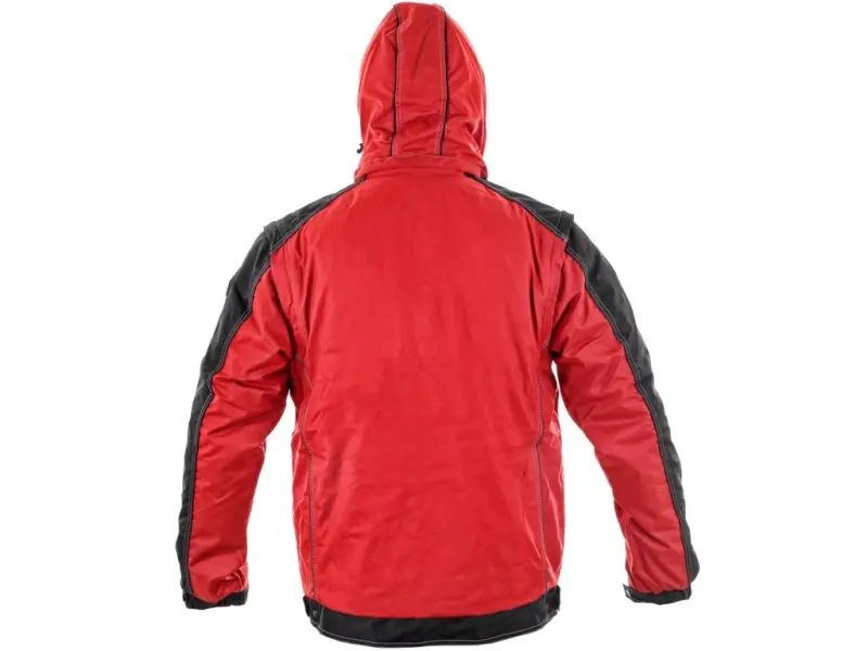 Bunda CXS IRVINE, zimní, pánská, červeno-černá, vel. XL