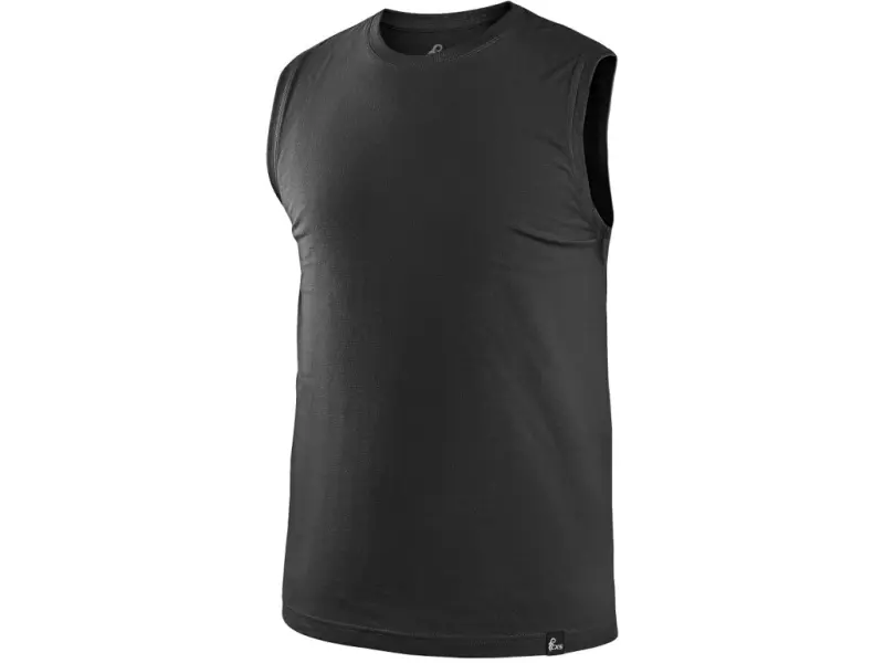 Tričko CXS RICHARD, bez rukávů (tílko), černé, vel. 2XL